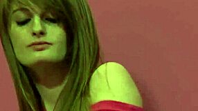 cute brunette n redhead teens 69 with dildos n clit licking till they squirt on shaved pussies