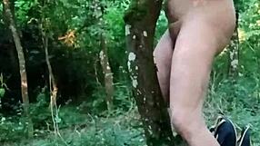 Slave Dildos Forest Humiliation Session