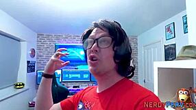 British nerds titty fuck tricked newbie facial cumshot