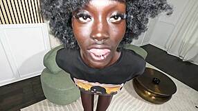 Anok Yai's Dark Skin Model Mona Onyxxx Deepthroats And Gets Creampied By Big Black Cocks