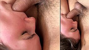 cute skinny babe with big tits and tight pussy takes rough homemade pounding to creamy finish