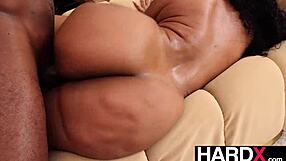 Jayla Pages' Big Ass Tits Ride Ebony Chocolate Cock