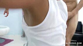 Crazy Stink Pussy Slut Shakes in Gangbang Triple Anal Pounding Squirting Wild