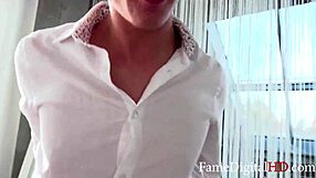 Good Looking Teens Charlie Dean And Lana Reif Ride Cocks In Naughty Threeway