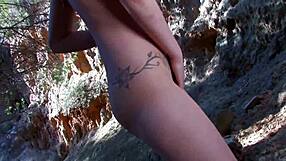 Adorable Brunette Mandy Sky Deepthroats Bikini-Free Interracial Cock