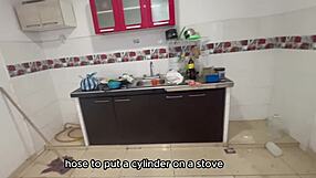 Beautiful skinny brunette pays rent fucking outdoors with perfect tight body