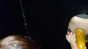 husband drags me to glory hole for group cock fun