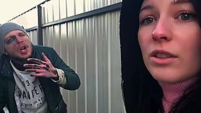 Girl blogger bends over big ass for homeless man's monster cock doggystyle pounding