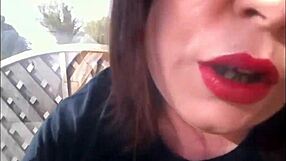 Tina Snua Sexy BBW Smokes Cork Cigarette with Drifts Snap Inhales Double Pumping Nose Exhales