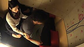 Japanese Busty Schoolgirl Gets Secret Massage on Huge Natural Tits