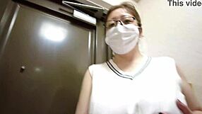 married woman sneaks a quick rub in the entrance full clip