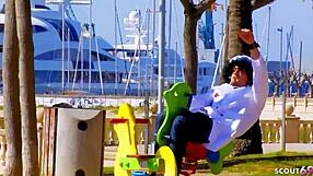 karneval teen wants our cocks so bad, you joining the threesome?