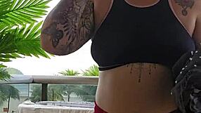 Heart-Pounding Balcony Thrill Flashing Skirts and Bare Asses Below