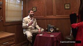 The Doctor's Deception - Aria Rose backstage with nurse gloves and heels.