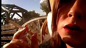 Tina Snua Sexy BBW Smokes Cork Cigarette with Drifts Snap Inhales Double Pumping Nose Exhales