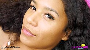 wanna see this brunette model strip her petite body for daddy's pov massage?