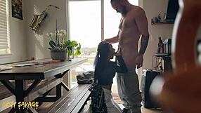 using every hole on this amateur latina with rough anal creampie and deepthroat