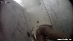 why does london keyes' shower turn into big tits pussy tease masturbation show?