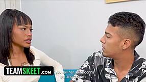 Tiny latina teen cheats gets facial from old mans huge load