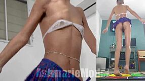 wanna peek braless upskirt no panties dance revolution?