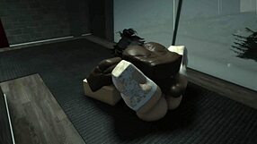 Favorite Big Tits Slut Rides Monster Cock Rough at Gym!