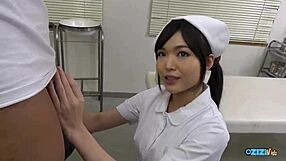 patient, this asian nurse sucks your thick cock passionately till cum explodes
