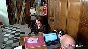 hey shy redhead how long you gonna tease us in this horny casting interview?