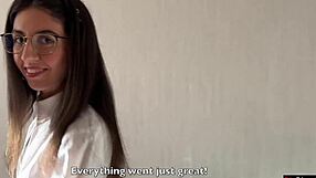 Sexologist demonstrates anal toy fucking in heels and pantyhose