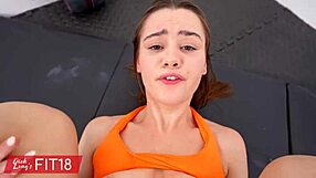 Trinity Olsen's Athletic Yoga Body Gets Wet Creampie in Fit18 Casting Interview