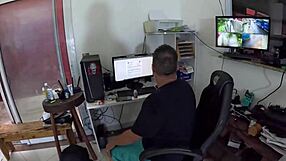 giovana carolina films her first wet bathroom tease with juicy latina ass and feet