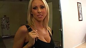 Pound blonde milf Carolyn Reese gaping pussy monster cock cumshot!