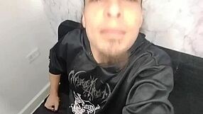 hermanastra argues with hermanastro over smoking then punishes him stroking his cock to fuck her hard