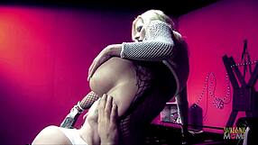 blonde milf bends over for juicy monster cock deep in her ass, craving that intense pounding