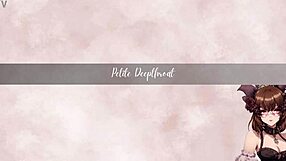 Tied submissive petite takes rough double blowjob facefuck and creampie!