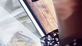 caught that upskirt in the store... damn skirt lift