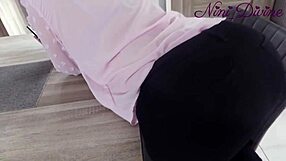 my ex-wife's huge fat ass milf still gags on my cock deepthroat rough