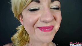 i love keyton petite blonde sloppy rimjob deepthroat cum swallow