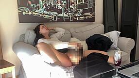 Voluptuous Tinder Latina Horny On Sofa!