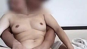 Amateur Thai milf rides cock cowgirl to creampie then bends for closeup doggy pounding in bedroom
