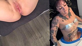 Tatted College Babe Millie Millz Glory Hole Face Fuck Cumshot