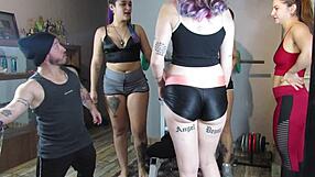 forbidden gym sex shakes fat ass on mats