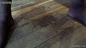 blonde milf primal moon dominated with rough spanking hair pulling and facial cumshots in stockings