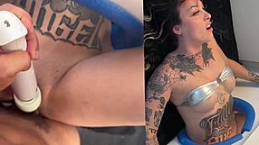 Tatted College Babe Millie Millz Glory Hole Face Fuck Cumshot