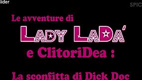 Lady lada's hairy pussy and big tits beat dick doc with blowjob cumshot!