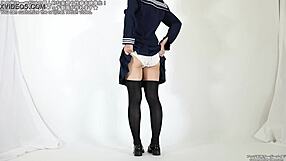 i can't resist sniffing and tasting these white panties all day...