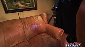 Busty blonde Faith Hope teases with sloppy deepthroat handjob drip