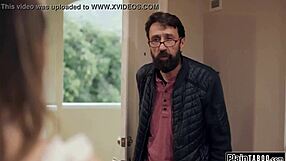 host's pressuring this teen tourist to fuck him hard