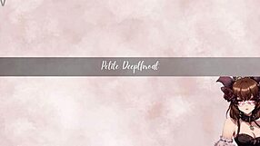 Tied submissive petite takes rough double blowjob facefuck and creampie!