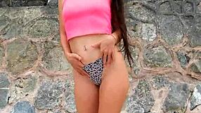 whoops i meant this cute bikini beauty dances flashes chills public beach style