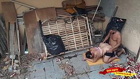 gordinha's juicy ass takes bareback anal creampie from brother-in-law in abandoned house